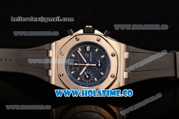 Audemars Piguet Royal Oak Offshore Chronograph Swiss Valjoux 7750 Automatic Steel Case with Black Dial and White Arabic Numeral Markers (GF） - Click Image to Close